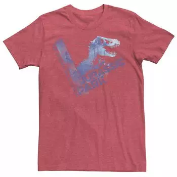 Мужская футболка Jurassic Park We Spare No Expense Blue Mist Licensed Character