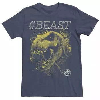 Мужская футболка Jurassic World #BEAST T-Rex Bite Licensed Character