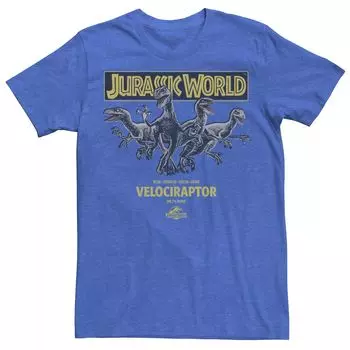 Мужская футболка Jurassic World Blue, Charlie, Delta & Echo Pack Licensed Character