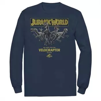 Мужская футболка Jurassic World Blue, Charlie, Delta и Echo Pack Licensed Character, синий
