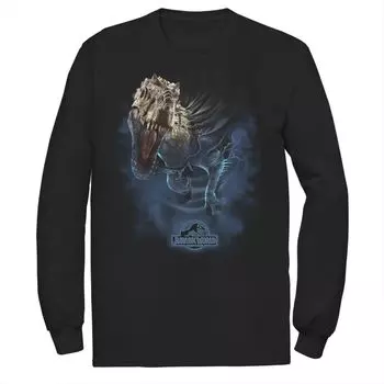 Мужская футболка Jurassic World Indominus Rex с длинными рукавами и рисунком Licensed Character