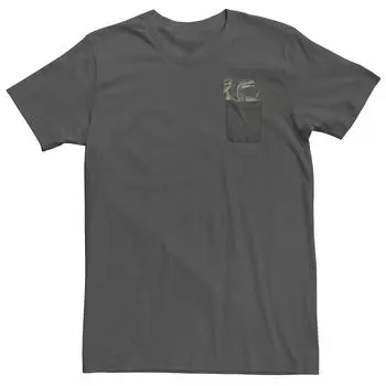 Мужская футболка Jurassic World Pocket Raptors с рисунком брызг краски Licensed Character