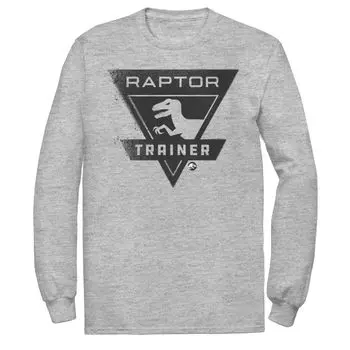 Мужская футболка Jurassic World Raptor Trainer с простым логотипом Licensed Character