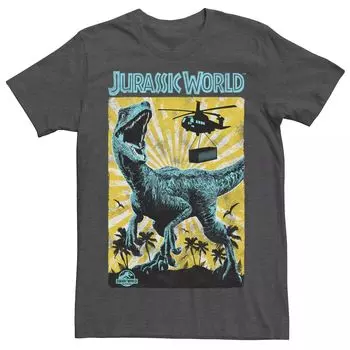 Мужская футболка Jurassic World T-Rex Color Pop Retro Poster Licensed Character