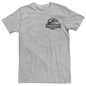 Мужская футболка Jurassic World Two с карманом для распыления краски и значком Licensed Character