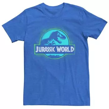 Мужская футболка Jurassic World Two с логотипом в виде граффити, окрашенная аэрозольной краской Licensed Character
