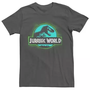 Мужская футболка Jurassic World Two с логотипом в виде граффити, окрашенная аэрозольной краской Licensed Character