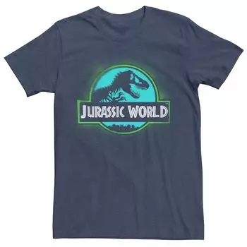 Мужская футболка Jurassic World Two с логотипом в виде граффити, окрашенная аэрозольной краской Licensed Character
