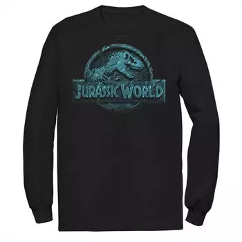 Мужская футболка Jurassic World Two с логотипом Lost In The Deep Licensed Character, черный