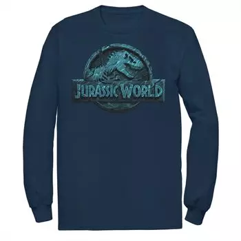 Мужская футболка Jurassic World Two с логотипом Lost In The Deep, Синяя Licensed Character, синий