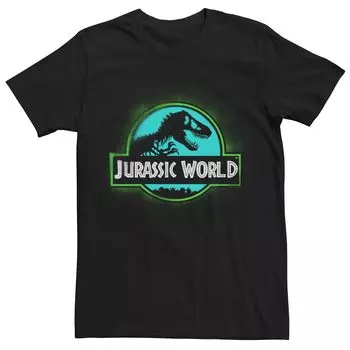 Мужская футболка Jurassic World Two с логотипом в виде граффити, окрашенная аэрозольной краской Licensed Character
