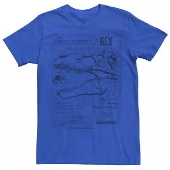 Мужская футболка Jurassic World Two T-Rex с винтажным рисунком Licensed Character