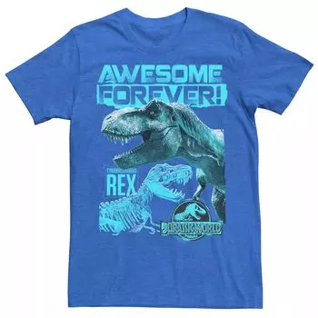 Мужская футболка Jurassic World Two T-Rex Awesome Forever Licensed Character