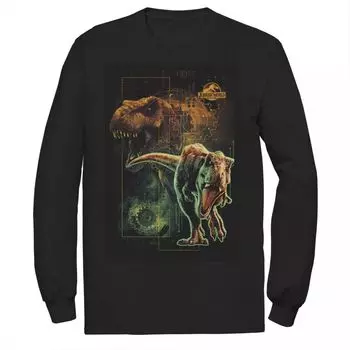 Мужская футболка Jurassic World Two T-Rex Tech Schematic Licensed Character