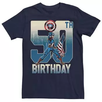 Мужская футболка к 50-летию Капитана Америки Licensed Character