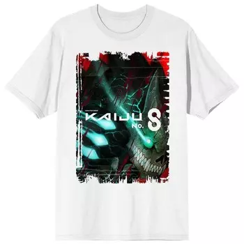 Мужская футболка Kaiju No. 8 Kafka Hibino с рисунком Licensed Character, белый
