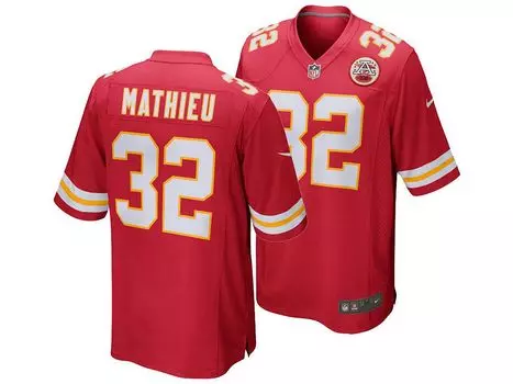 Мужская футболка kansas city chiefs game tyrann mathieu Nike, красный