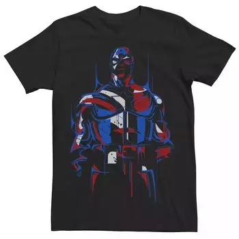 Мужская футболка «Капитан Америка: Искупление» из вселенной комиксов Marvel Licensed Character