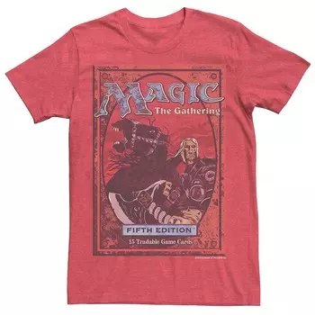 Мужская футболка-карточка Magic: The Gathering Fifth Edition Licensed Character, цвет Red Heather