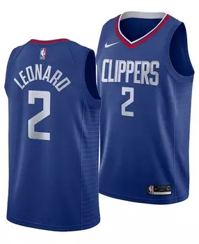 Мужская футболка kawhi leonard los angeles clippers icon swingman Nike, синий