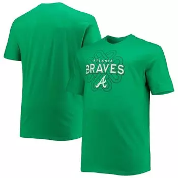 Мужская футболка Kelly Green Atlanta Braves Celtic