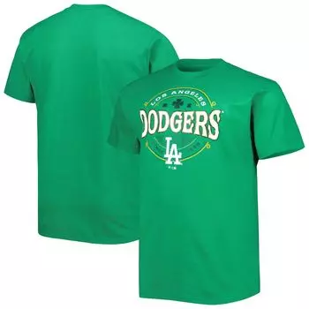 Мужская футболка Kelly Green Los Angeles Dodgers Big & Tall Celtic