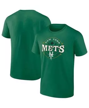 Мужская футболка Kelly Green New York Mets Big and Tall Celtic Profile, зеленый
