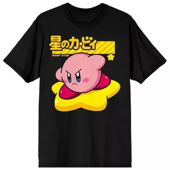 Мужская футболка Kirby Retro Video Game Licensed Character, черный