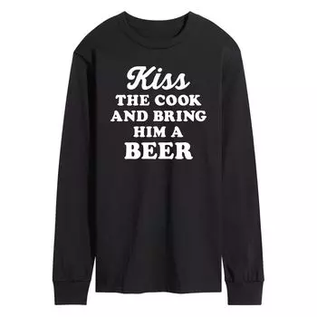 Мужская футболка Kiss The Cook Bring Beer Licensed Character