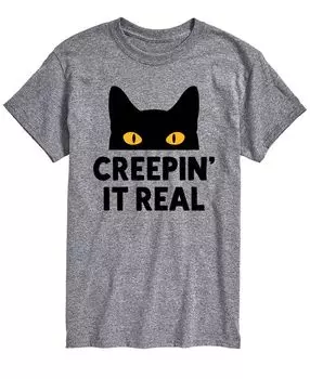 Мужская футболка классического кроя creepin' it real AIRWAVES, серый