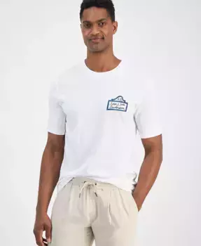 Мужская футболка классического кроя с принтом SCOTCH & SODA, белый