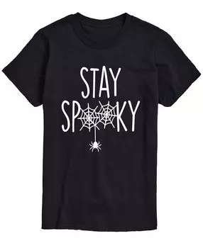 Мужская футболка классического кроя stay spooky AIRWAVES, черный