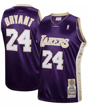 Мужская футболка kobe bryant purple из зала славы лос-анджелес лейкерс, класс 2020 года № 24, аутентичная классическая джерси из лиственных пород Mitchell &amp; Ness, фиолетовый