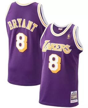 Мужская футболка kobe bryant purple los angeles lakers 1996-97 hardwood classics authentic player jersey Mitchell &amp; Ness, фиолетовый