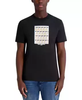 Мужская футболка Kocktail Karl с принтом KARL LAGERFELD PARIS, черный