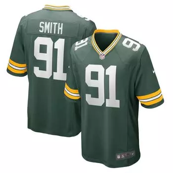 Мужская футболка команды Preston Smith Green Green Bay Packers Game Team Nike