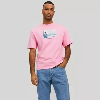 Мужская футболка копенгаген фото Jack & Jones, розовый