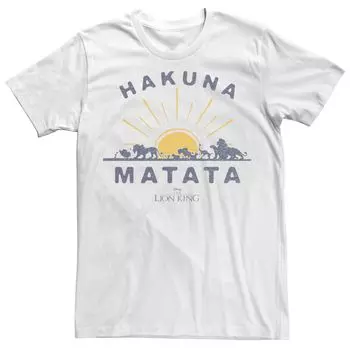Мужская футболка «Король Лев» Hakuna Matata Sunrise Horizon Disney