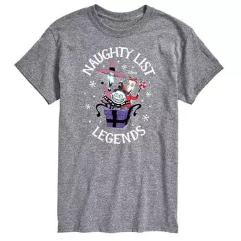 Мужская футболка «Кошмар перед Рождеством» Naughty List Licensed Character