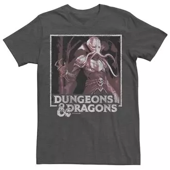 Мужская футболка красного цвета с плакатом Dungeons & Dragons Mindflayer Licensed Character