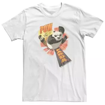 Мужская футболка Kung Fu Panda Pow Of The Panda Action Pose Portrait Tee Licensed Character