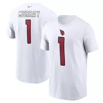 Мужская футболка Kyler Murray White Arizona Cardinals с именем и номером Nike
