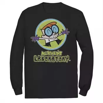 Мужская футболка «Лаборатория Декстера» Cartoon Network Happy Scientist Licensed Character