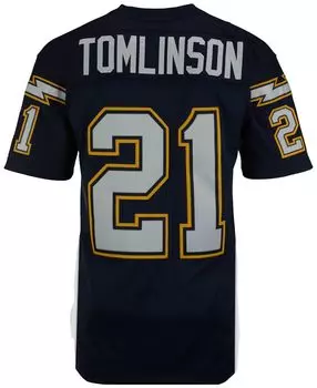 Мужская футболка ladainian tomlinson los angeles chargers replica throwback jersey Mitchell &amp; Ness, синий