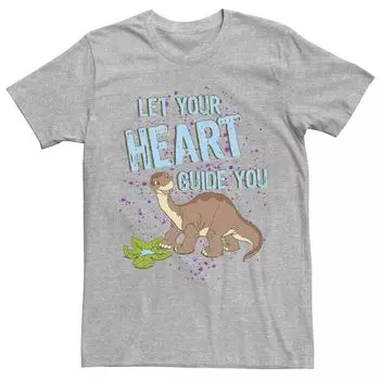 Мужская футболка Land Before Time Let Your Heart Guide You с портретом Littlefoot Licensed Character