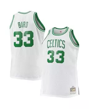 Мужская футболка larry bird white boston celtics big and tall 1985-86 hardwood classics swingman jersey Mitchell &amp; Ness, белый
