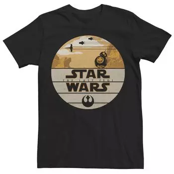 Мужская футболка Last Jedi BB-8 в стиле ретро Desert Roll со значком Star Wars