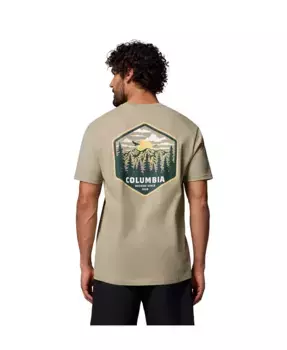 Мужская футболка Layn с принтом Columbia, коричневый/бежевый