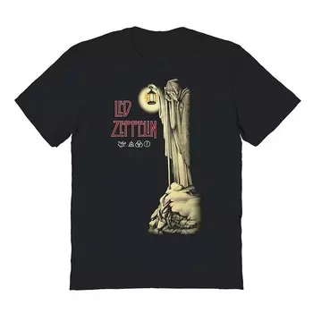 Мужская футболка Led Zeppelin Light с графическим рисунком Licensed Character, черный