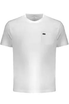 Мужская футболка Lee хлопковая однотонная с карманом, белый